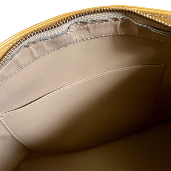 Louis Vuitton • 2pc Set Authentic Yellow Vernis Houston Bag and Trifold Wallet - Picture 8 of 16